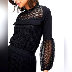 Zibi London Lace Detail Top